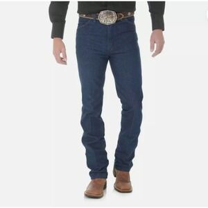 Wrangler Mens Cowboy Cut Slim Fit Blue Rigid Jean 936DEN‎ 40x32 NWOT